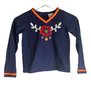 Hanna Anderson Embroidered Shirt Girl